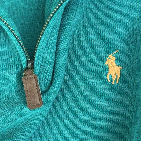 Polo Ralph Lauren green French rib pullover - Picture 6 of 7
